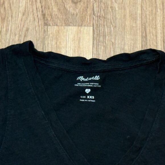 Madewell V-Neck Organic Cotton Blend Tank Top - Picture 3 of 3